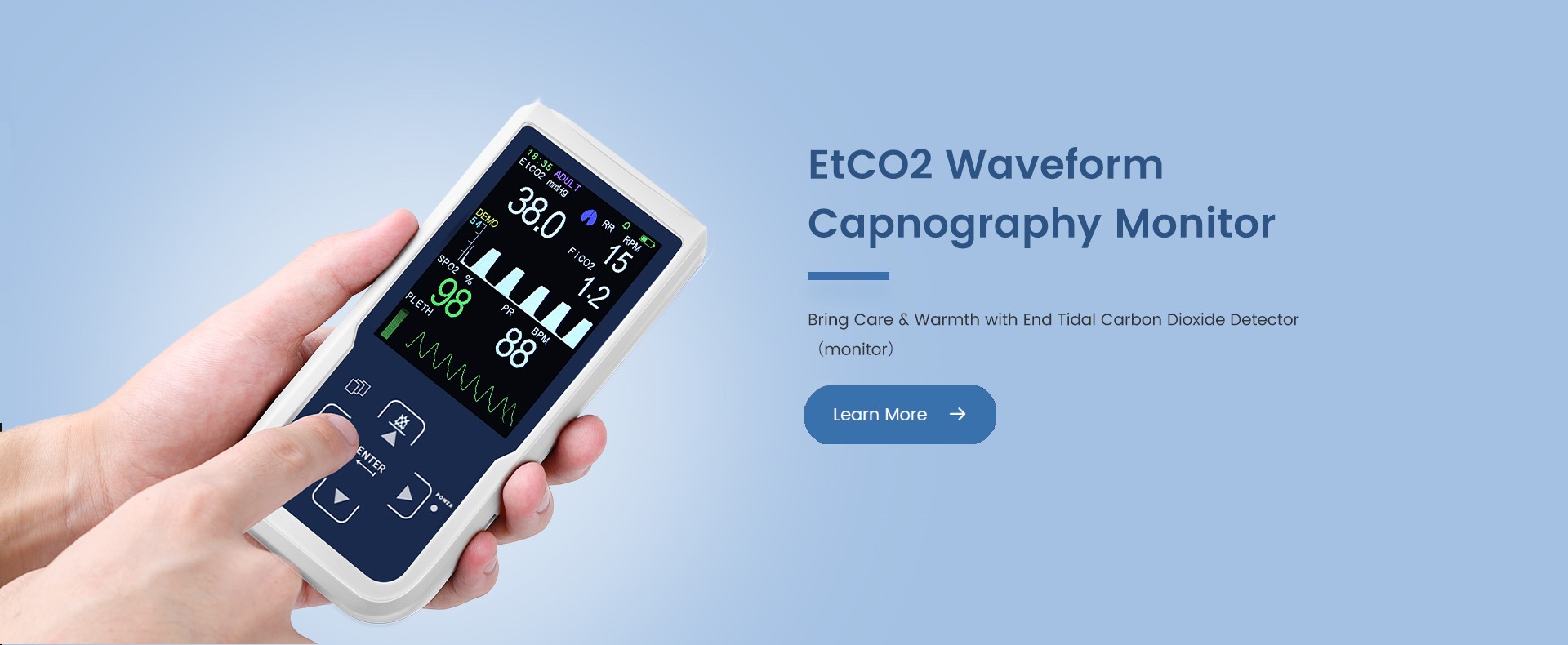 EtCO2 Waveform Capnography Monitor